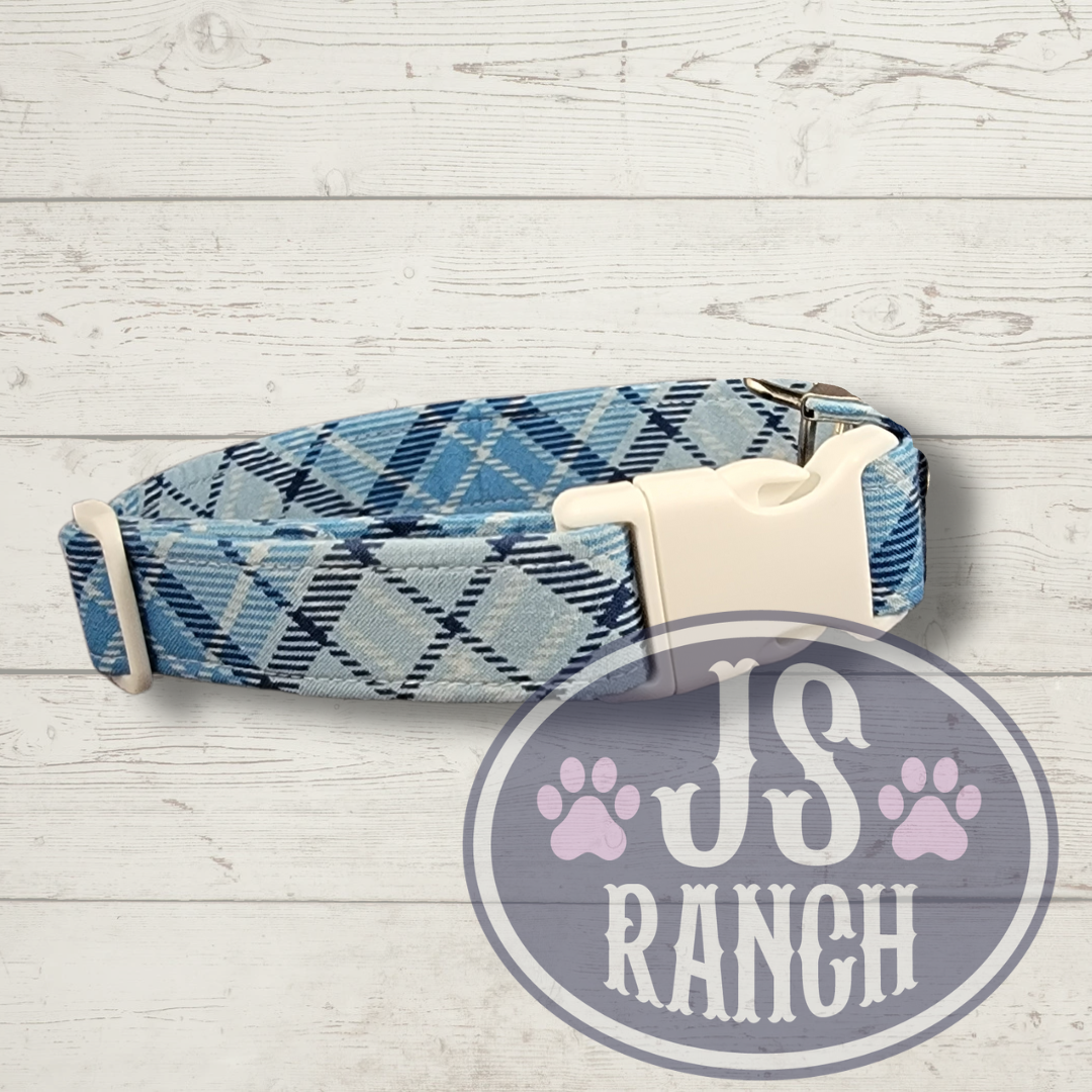 Blue Plaid - Collar