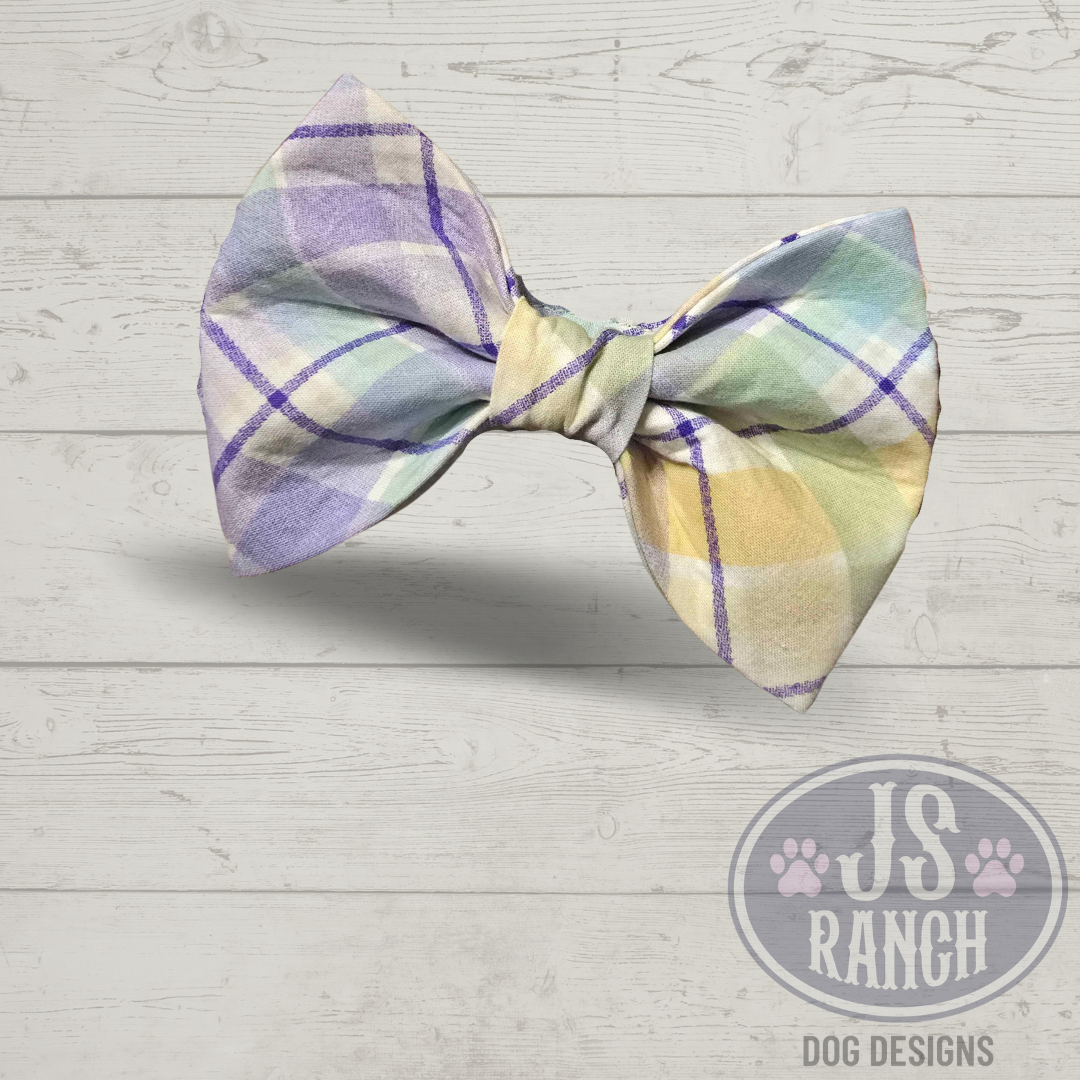 Periwinkle Plaid - Bow