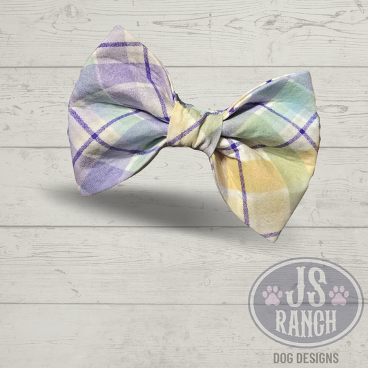 Periwinkle Plaid - Bow